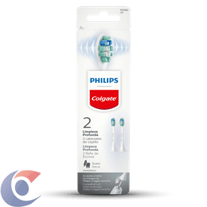 Refil Para Escova De Dente Elétrica Philips Colgate Limpeza Profunda 2 Un