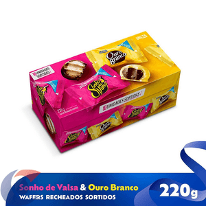Caixa Sonho De Valsa E Ouro Branco Sortidos 220g