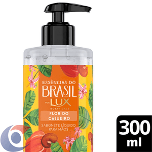 Sabonete Líquido Para As Mãos Lux Botanicals Essências Do Brasil Flor Do Cajueiro 300ml