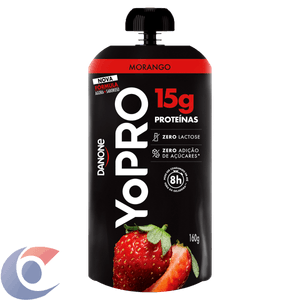 Iogurte Líquido Desnatado Sem Lactose Yopro 15gp Morango 160g
