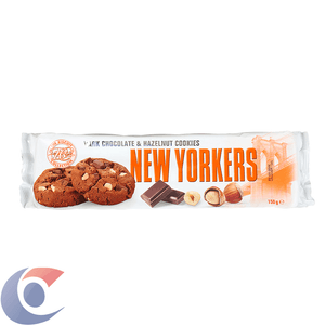 Cookie Holandes New Yorkers Gotas Chocolate Amargo E Avelã 150g