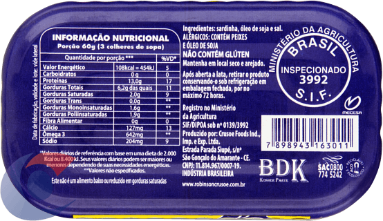 SARD-ROBINSON-CRUSOE-125G-OLEO