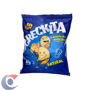 Batata Chips Ondulada Creckita Natural 40g