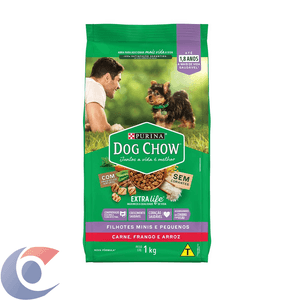 Ração Dog Chow Extralife Filhotes Frango Arroz 1kg