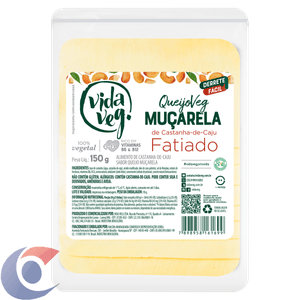 QUEIJO MUSSARELA VIDA VEG CASTANHA DE CAJU FATIADO 150G