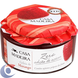 Geleia Casa Madeira Sem Açúcar Frutas Vermelhas 220g