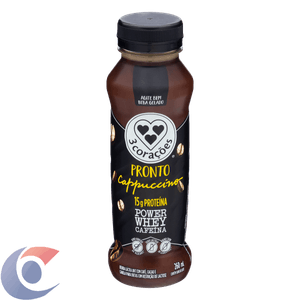 Bebida Láctea Uht Cappuccino Zero Lactose 3 Corações Power Whey Cafeína Frasco 260ml
