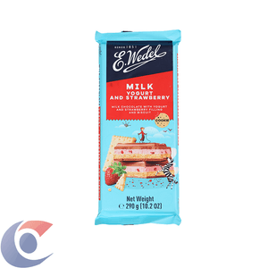 Chocolate Polonês E.Wedell Leite Recheio De Iorgute De Morando Com Bis 290g