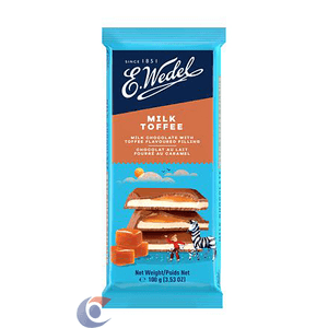 Chocolate Polonês E.Wedell Leite Recheio De Caramelo 100g