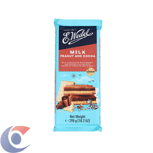 Chocolate Polonês E.Wedel Leite Recheio Amendoim Cacau 290g