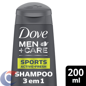 Shampoo 3 Em 1 Dove Men+Care Sports 200ml
