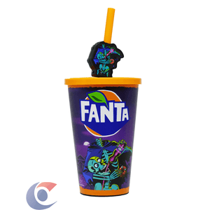 Copo Fanta Misterio Tampa E Canudo 550ml