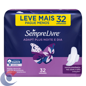 Absorvente Noturno Sempre Livre 32 Un Leve Mais E Pague Menos