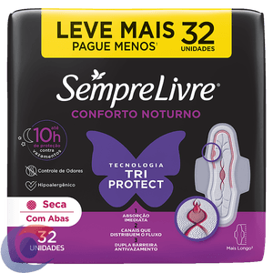 Absorvente Adapt Plus Sempre Livre Cobertura Seca 32 Un Leve Mais, Pague Menos