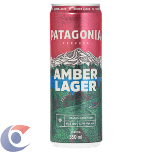 Cerveja Patagonia Amber Lager Lata 350ml