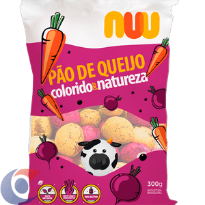 Pão De Queijo Nuu Colorido Por Natureza 300g