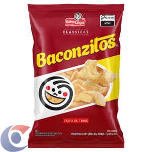 SALGADINHO DE TRIGO ELMA CHIPS BACONZITOS CLASSICOS PACOTE 86G