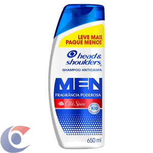 Shampoo Anticaspa Old Spice Head & Shoulders Men Frasco 650ml Leve Mais Pague Menos
