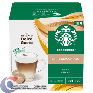 Cafe Com Leite Em Capsula Latte Machiato Starbucks 107,05g