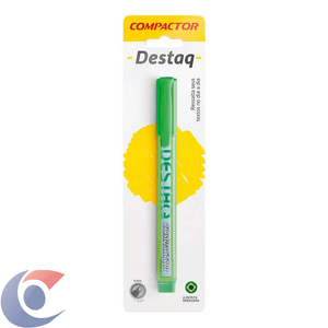 Marca-Texto Compactor Destaq Verde