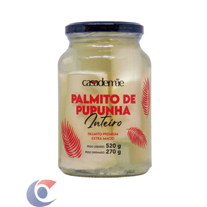 Palmito Pupunha Casa De Mãe Inteiro 270g