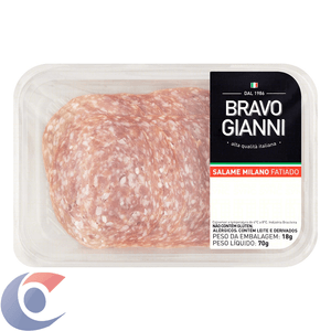 Salame Milano Fatiado Bravo Gianni 70g