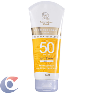 Protetor Solar Australian Gold Gel Creme Fps 50 200g