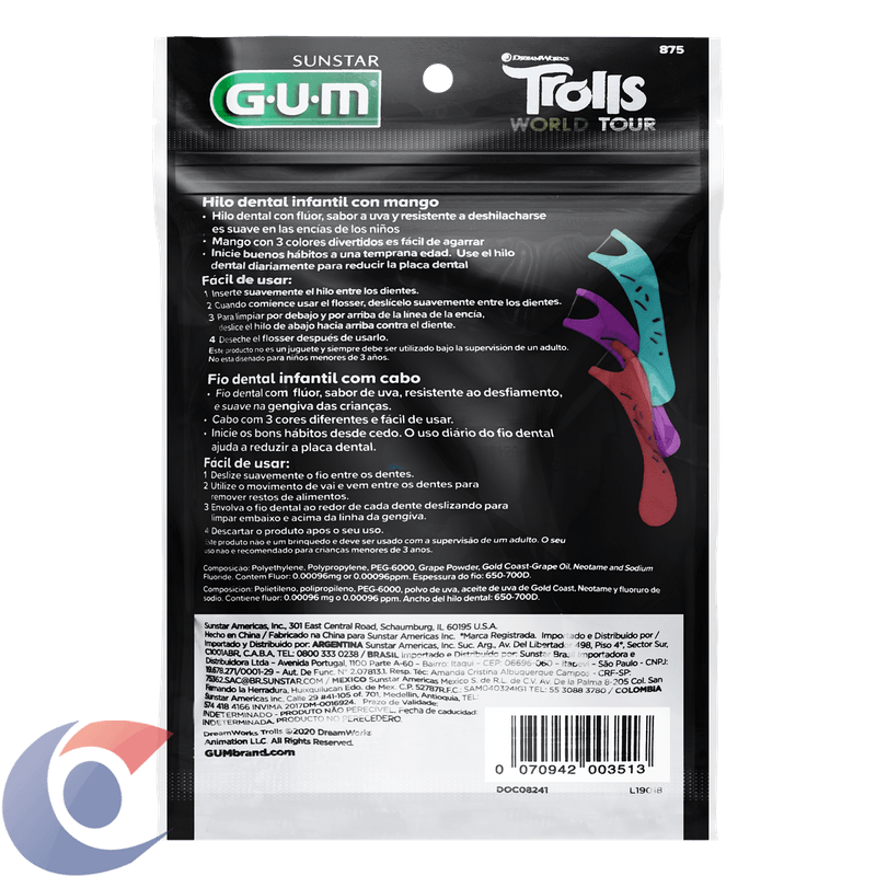 FIO-DENTAL-GUM-C-20-INF-C-CABO-TROLLS