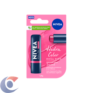 Hidratante Labial Rosa Pink Nivea Hidra Color Blister 4,8g