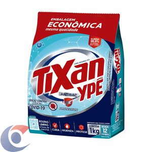 Lava Roupas Em Pó Tixan Ypê Antibac Sachê 1kg