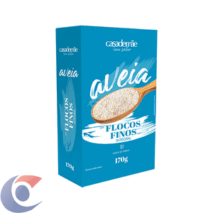 Aveia Integral Em Flocos Finos Casa De Mãe 170g
