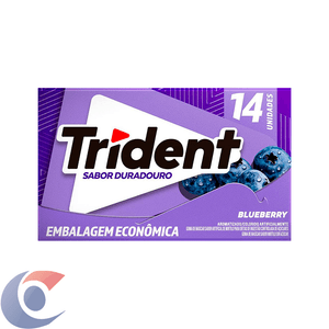 Chiclete Trident Blueberry Embalagem Econômica 25,2g