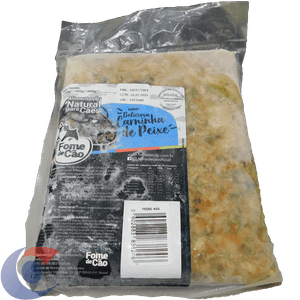 Alimento Congelado Para Cães Fome De Cão Sabor Peixe 400g