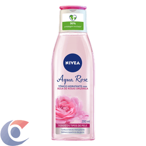 Tônico Hidratante Facial Nivea Aqua Rose Frasco 200ml