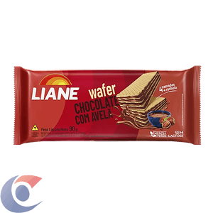 Biscoito Wafer Liane Chocolate Com Avelã 90g