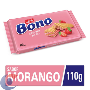 Biscoito Wafer Bono Morango 110g