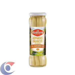 Aspargo Branco La Violetera Inteiros 205g
