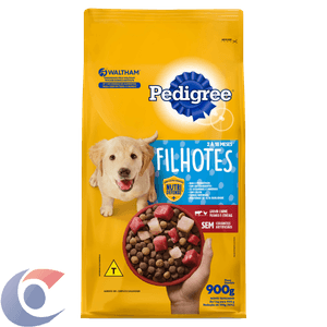 Alimento Para Cães Filhotes 2 A 18 Meses Carne, Frango E Cereais Pedigree Pacote 900g