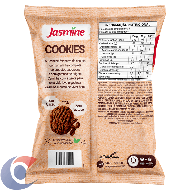 BISC-COOK-INT-JASMINE-120G-CAFE
