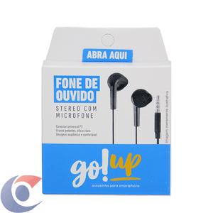Fone De Ouvido Go Up Conector Universal