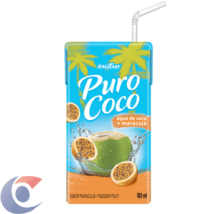 Água De Coco Maracujá Puro Coco Caixa 180ml