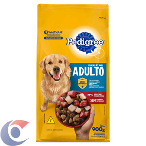 Alimento Para Cães Adultos 12 Meses A 7 Anos Carne, Frango E Cereais Pedigree Pacote 900g