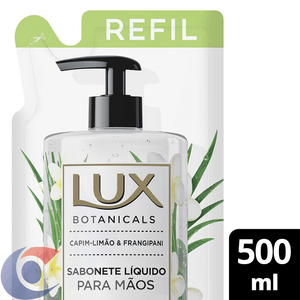 Sabonete Líquido Refil Lux Botanicals Capim-Limão & Frangipani 500ml