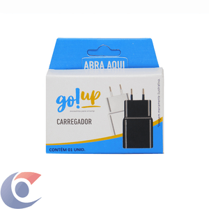 Carregador Universal Go Up Usb Branco E Preto Unidade
