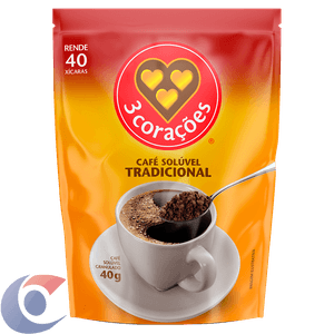 Café Sol 3 Corações Refil Tradicional 40g