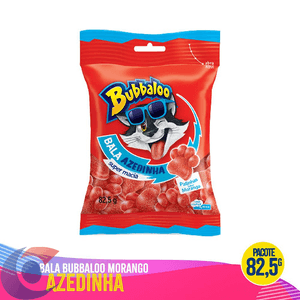 Bala Bubbaloo Morango Azedinha 82,5g