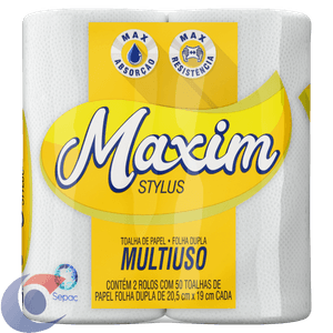 Toalha Papel Maxim Stylus C/2