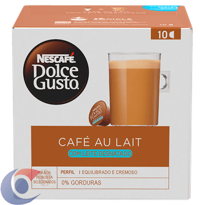 Café Au Lait Em Capsula Desnatado Nescafé Dolce Gusto 100g 10 Un