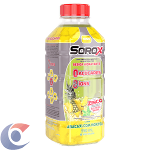 Isotônico Zero Açúcar Sorox 550ml Abacaxi Com Hortelã