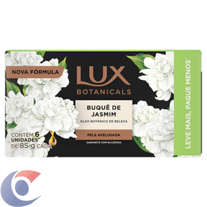 Sabonete Pack Com 6 Barra Lux Botanicals Buquê De Jasmin 85g